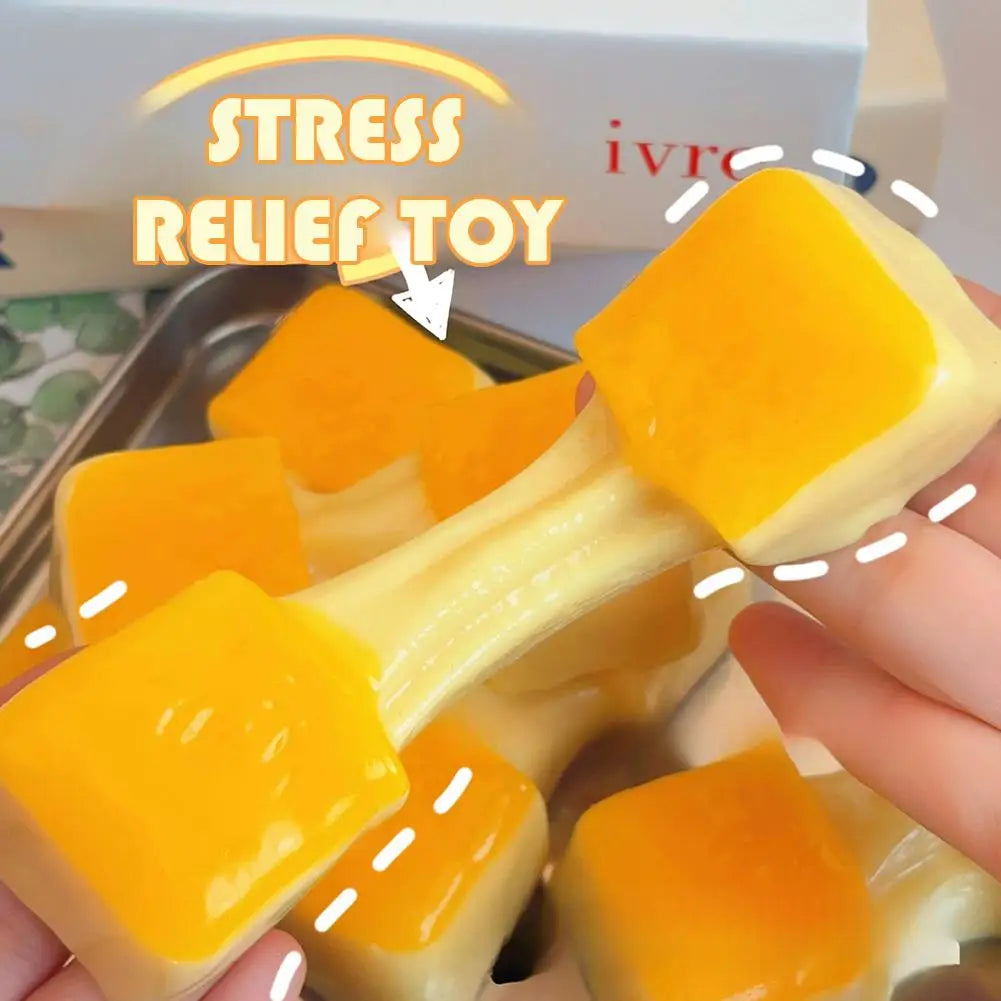 Squishy de Pastel de Arroz – Juguete Antiestrés Suave y Elástico para Niños y Adultos