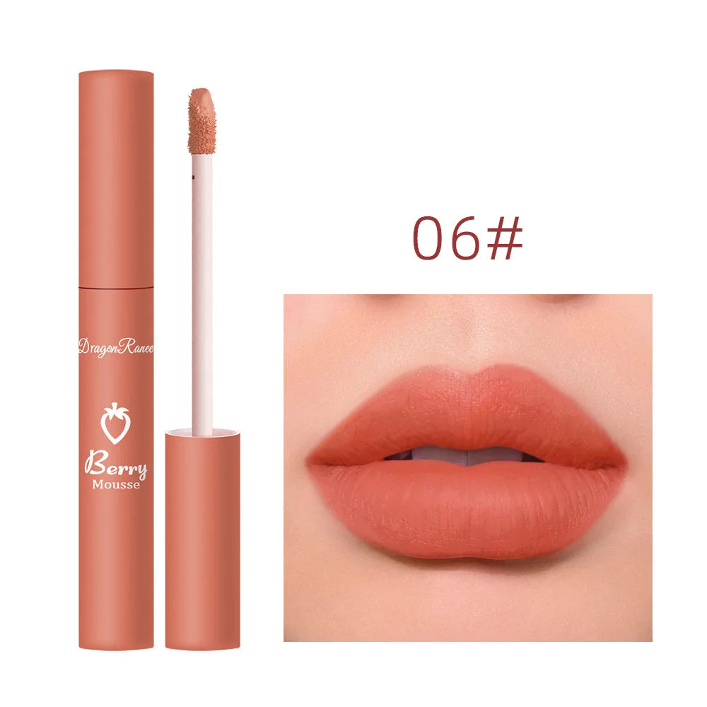 Labial Líquido Mate de 12 Colores, Resistente al Agua y de Larga Duración – Gloss Labial Sexy