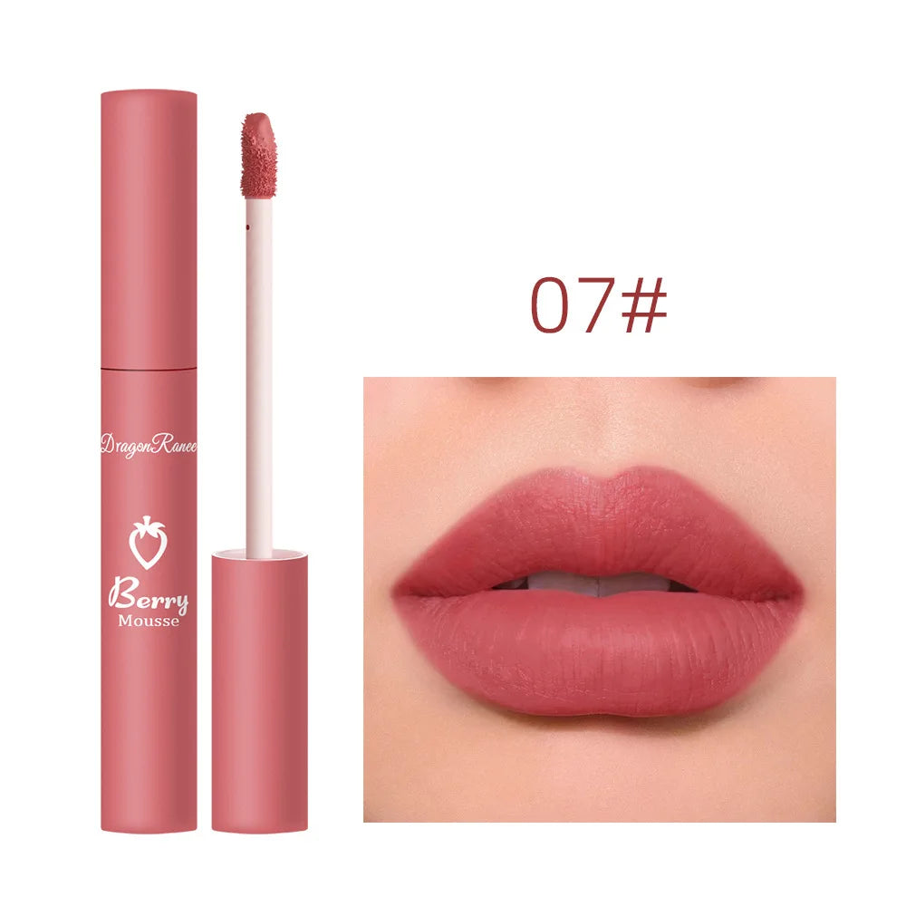 Labial Líquido Mate de 12 Colores, Resistente al Agua y de Larga Duración – Gloss Labial Sexy