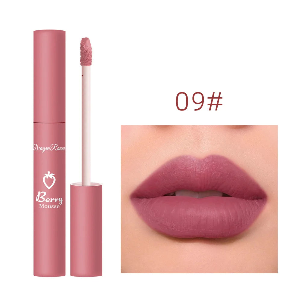 Labial Líquido Mate de 12 Colores, Resistente al Agua y de Larga Duración – Gloss Labial Sexy