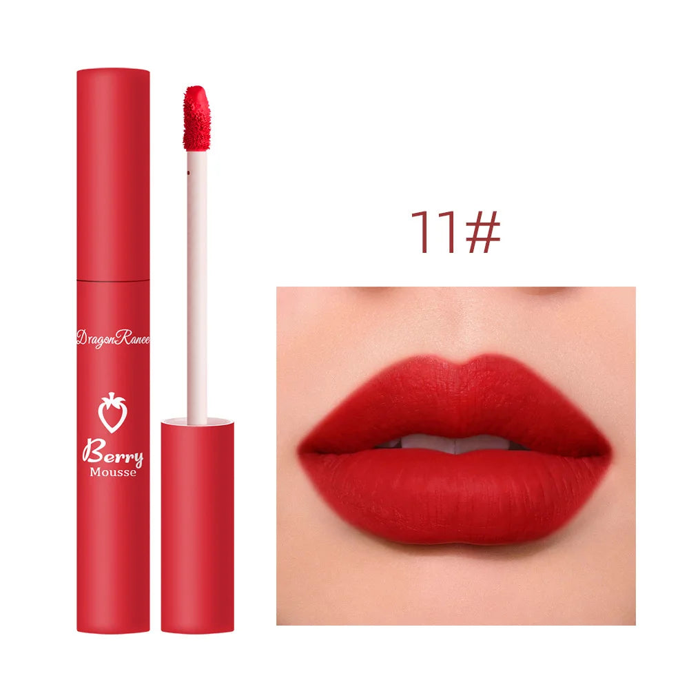Labial Líquido Mate de 12 Colores, Resistente al Agua y de Larga Duración – Gloss Labial Sexy