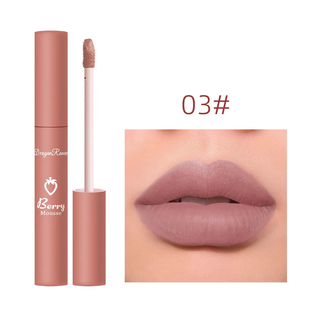 Labial Líquido Mate de 12 Colores, Resistente al Agua y de Larga Duración – Gloss Labial Sexy