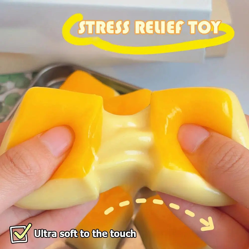 Squishy de Pastel de Arroz – Juguete Antiestrés Suave y Elástico para Niños y Adultos