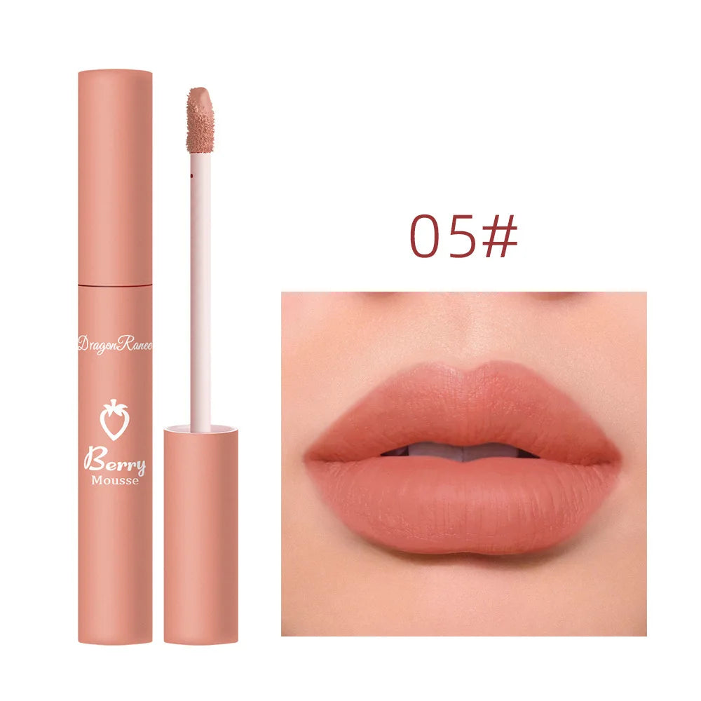 Labial Líquido Mate de 12 Colores, Resistente al Agua y de Larga Duración – Gloss Labial Sexy