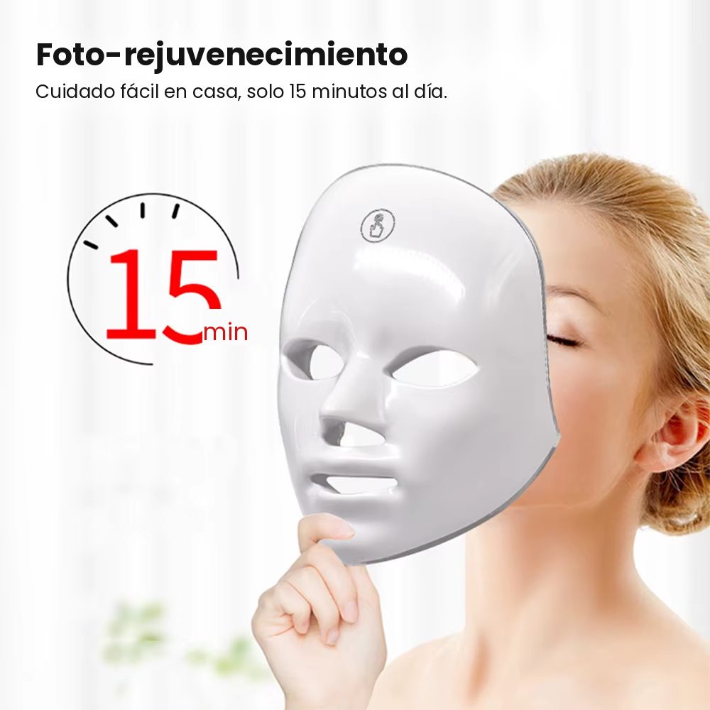 Kit Rejuvenecimiento Facial LED + Sérum + Gua Sha