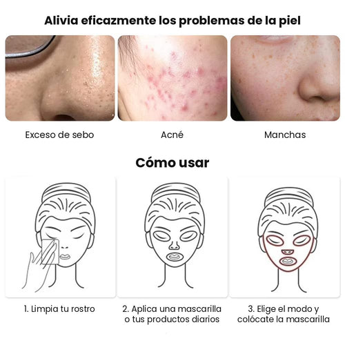 Kit Rejuvenecimiento Facial LED + Sérum + Gua Sha