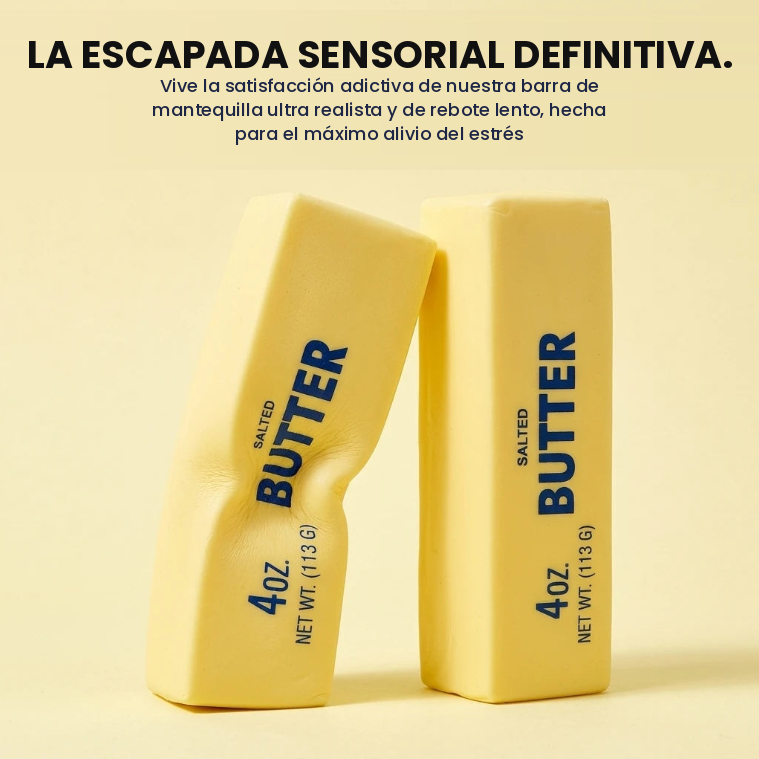 Squishy de Mantequilla Elástica en Forma de Queso – Juguete Antiestrés y Antiansiedad